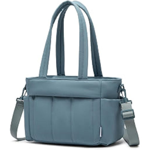 Amazon.com: NOL Natural Organic Lifestyle Lunch Bag for Women – Lightweight Puffy Leakproof Cooler Tote with Adjustable Strap, Freezable & Insulated for Work/Outdoor (Dusty blue)