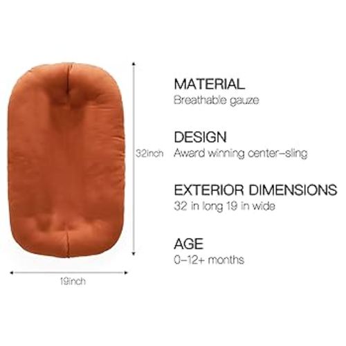 Amazon.com : Baby Lounger - Snuggle Cozy Me Infant Lounger for Newborns | Breathable & Soft, Portable Awake-Time Pad, Essential Baby Gift- Orange (Lounger Cover Included) : Baby