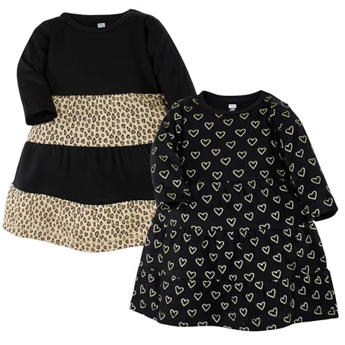 Luvable Friends Hudson Baby Long-Sleeve Dresses 2pk
