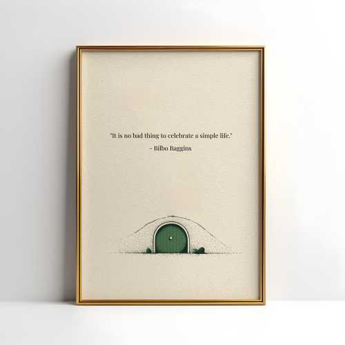 Bilbo Baggins Quote Poster