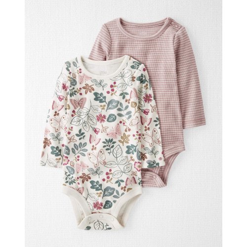 Baby 2-Pack Organic Cotton Rib Bodysuits - Little Planet | Carter's