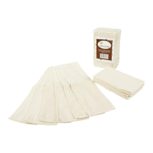 OsoCozy Gauze Diaper Doublers Unbleached - 1 Dozen – ClothDiaper.Com