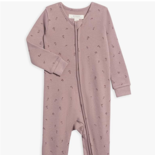 Colored Organics Baby Zip-Up Footed Sleeper with 2-Way Zipper - Newborn Organic Cotton Pajamas