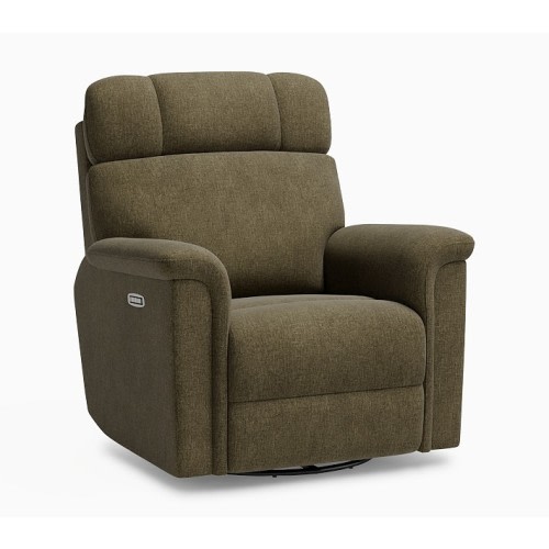 Lullaby Deluxe Recliner Performance Plush Chenille Moss