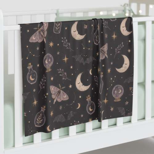 Baby Swaddle Blanket – Mystic Moon Newborn Wraps & Cloth – Wicked Thread Society
