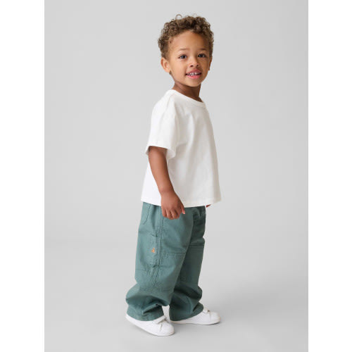 Toddler Pull-On Baggy Double-Knee Carpenter Pants