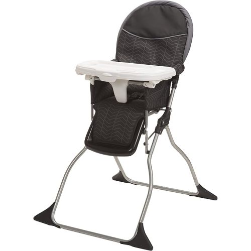 Cosco Kids Highchair for Baby, Simple Foldable High Chair, Convenient, Lightweight, and Compact Design, Black Arrows