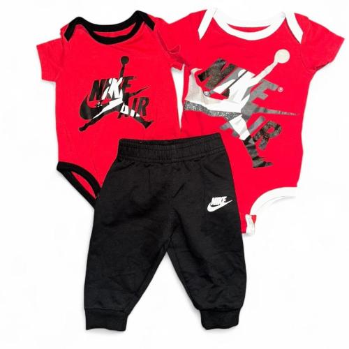Nike Air Jordan baby set - 2- red bodysuits and...