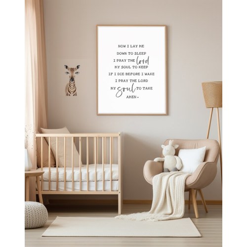 Now I Lay Me Down to Sleep, Prayer Printable, Christian Nursery, Bedtime Prayer, Christian Wall Art, Printable Wall Art, Nursery Decor, Art - Etsy