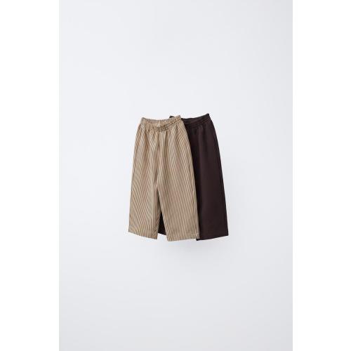 STRIPED & SOLID FLEECE PANTS TWO-PACK - Beige-brown | ZARA United States