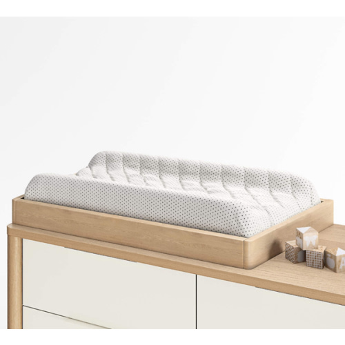 Natural Oak Wood Baby Changing Table Topper