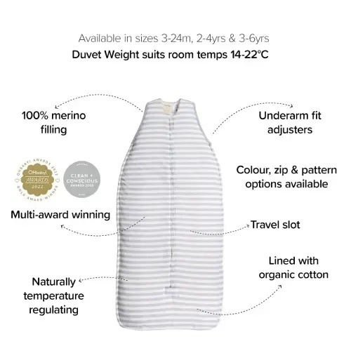 Woolbabe Duvet Front Zip Sleeping Bag
