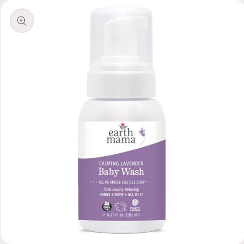 Calming Lavender Organic Castile Baby Wash | Earth Mama