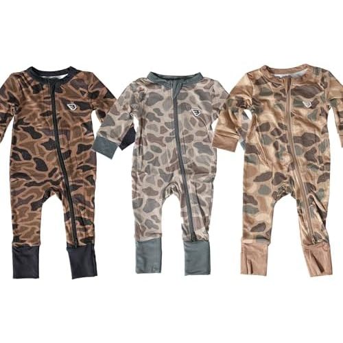 Burlebo 3 Pack Baby Zip Up - One Piece Outfit