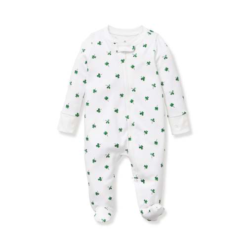 Baby's Pima Romper in Shamrocks