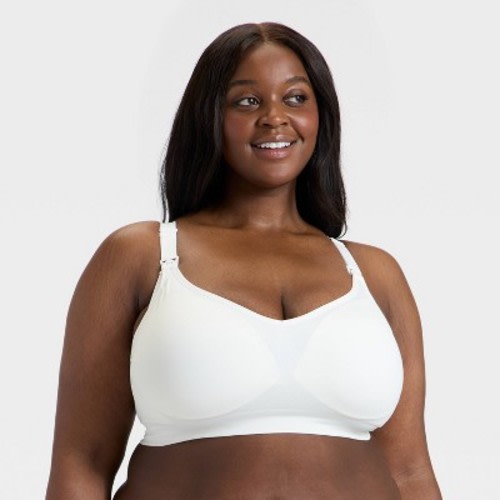 Women's Nursing Lightly Lined Seamless Bralette - Auden™ White XXL