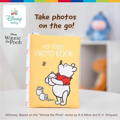 Winnie the Pooh Photo Album with Soft Pages, Recognize Familiar Faces, Holds 4x6 Photos