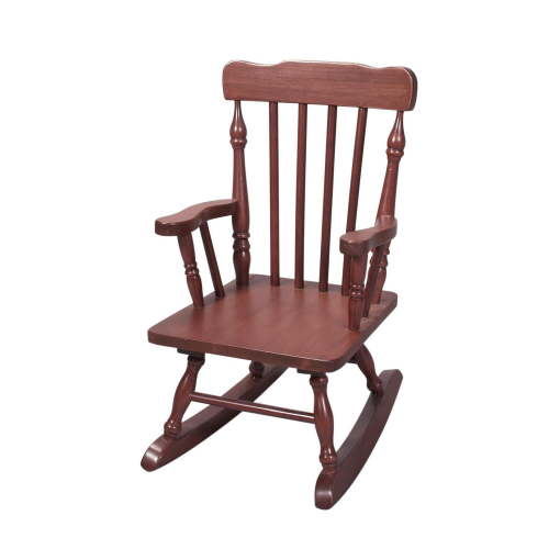 Rocking Chair Solid Wood Handcrafted Spindle Chair Comfortable Home Accent