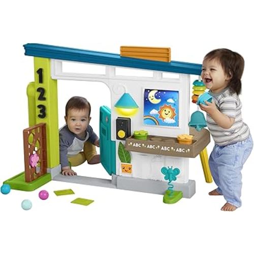 ​Fisher-Price Baby & Toddler Learning Toy Laugh & Learn Ultimate Playhouse with Smart Stages & 9 Accessories for Ages 6+ Months, Multilanguage Version