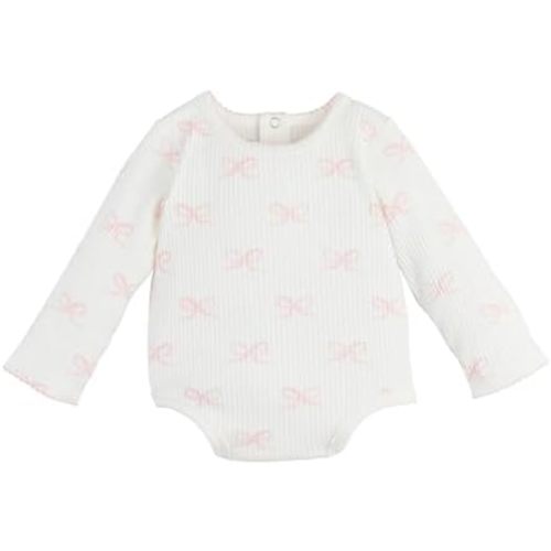 Mud Pie Baby Girls Children's Bow Print Crawler