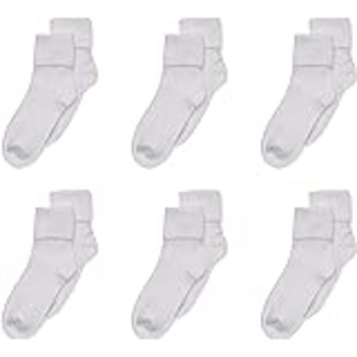 Amazon.com: Xiyadun 6 &12 Pairs Infant Toddler Baby Kids Turn Cuff Ruffle Cotton Socks: Clothing, Shoes & Jewelry