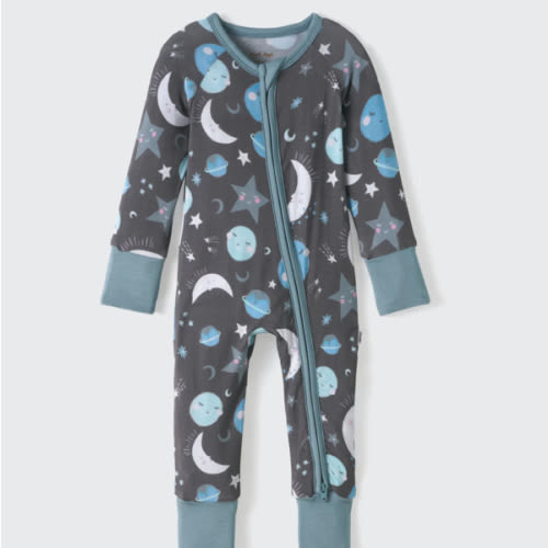 Blue To the Moon & Back Zippy - Little Sleepies