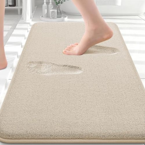 Smiry Memory Foam Bath Mat 30x20, Extra Soft Absorbent Bathroom Rugs