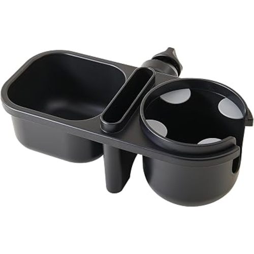 SUNVENO 3-in-1 Stroller Cup Holder with Phone Holder for Uppababy Stroller, Universal Cup Phone Holder for Stroller, Bike, Wheelchair, Walker, Scooter, Black