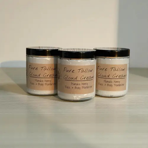 Manuka Honey - Tallow Cloud Cream — Broken Bow Organics
