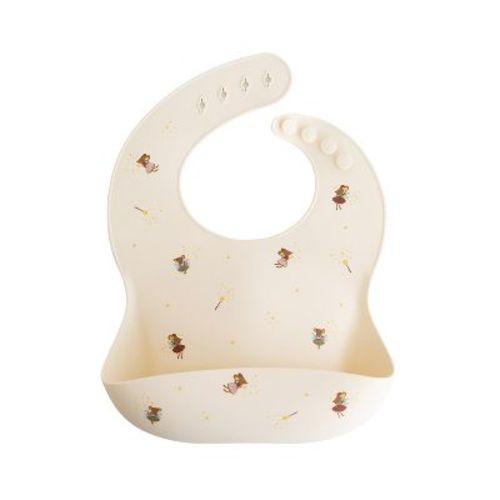 Silicone Baby Bib Fairy Mice One Size