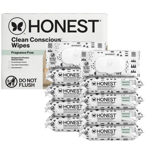 The Honest Company Clean Concious Sensitive Skin Baby Wipes - Pattern Play - 720ct