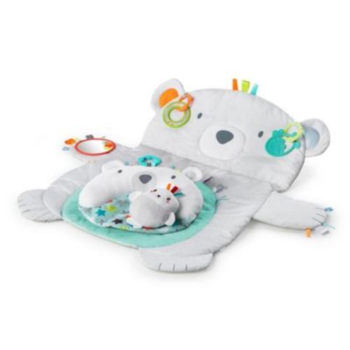 Bright Starts Tummy Time Prop & Play Mat - WHITE - 36"
