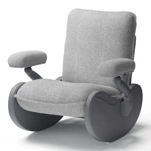 MAMAZING Lullacloud Nursery Chair Glider For Breastfeeding, Black | Wayfair