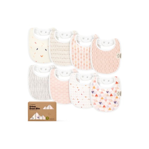 8-Pack Baby Drool Bibs