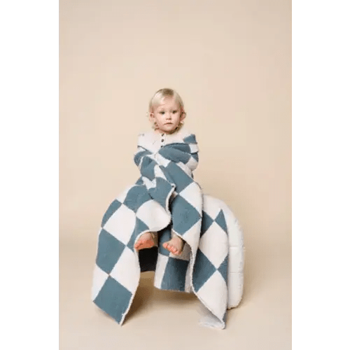 Chenille Blanket - Ocean Check - Small & Large