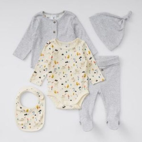 Baby Organic Cotton 5 Piece Set - Multi | Target Australia