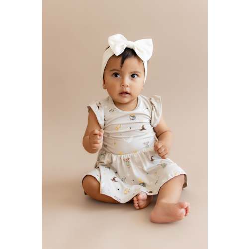 Twirl Bodysuit Dress in Starry Icon