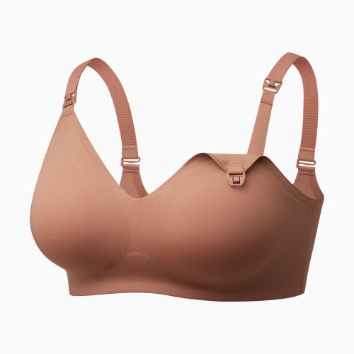 Momcozy Seamless Nursing Bra - Shallow Brown, XX-Large