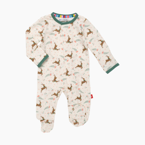 Magnetic Me Baby Merry And Bright Family Matching Modal Footie - Merry And Bright, 6-9 M