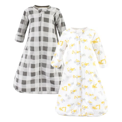 Hudson Baby Unisex Baby Cotton Long-Sleeve Wearable Sleeping Bag, Sack, Blanket