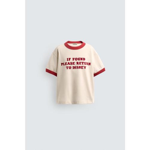 2-6 YEARS / HARRY LAMBERT FOR ZARA X DISNEY TEXT T-SHIRT - Ecru | ZARA United States