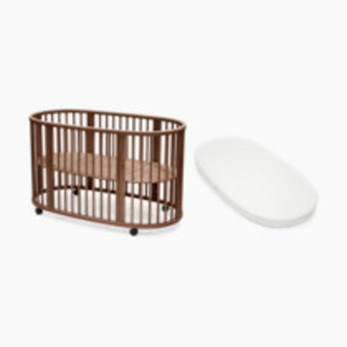 Stokke Sleepi Convertible Crib with Mattress - Warm Brown/White
