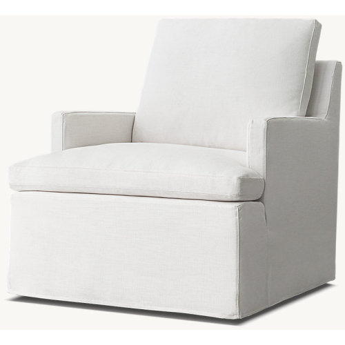 Cloud Slipcovered Track Arm Swivel Glider | RH Baby & Child