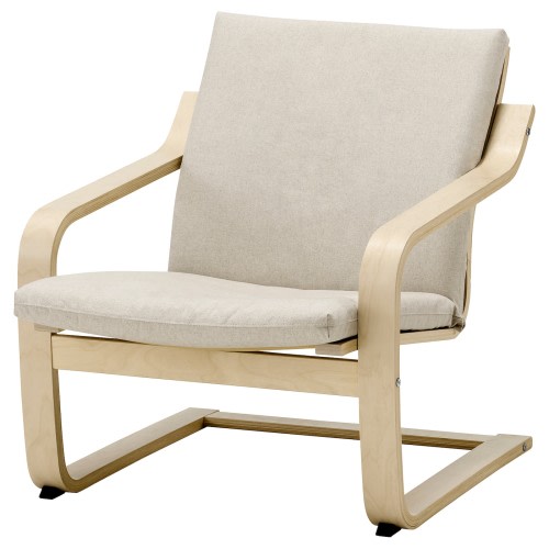 POÄNG Low-back armchair - natural/beige/Katorp natural/beige
