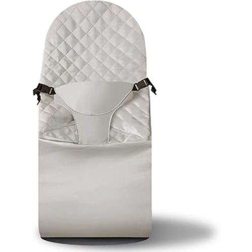 Fabric Seat for Bouncer - for BabyBjorn Replacement Cover Compatible with BabyBjörn Bouncer Bliss, Soft Breathable Machine Washable (Beige, Only Seat Cover)