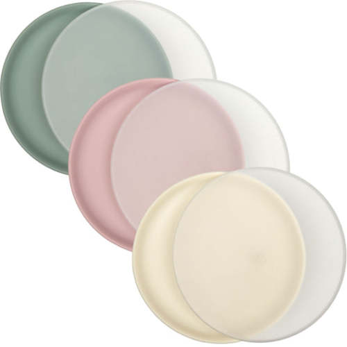 Silicone Plates (Non-Suction, Undivided) – Set of 3 with Lids