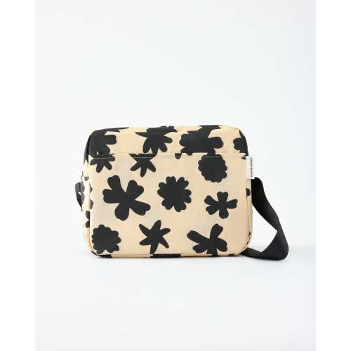 Large Baby Bottle Cooler Bag Insulated | Cream Chamomiles - Storq by Kindred Bravely