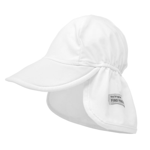 UPF 50+ Swim Flap Hat (Recycled) - White, Small