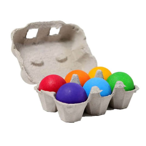 Rainbow Colored Wooden Balls