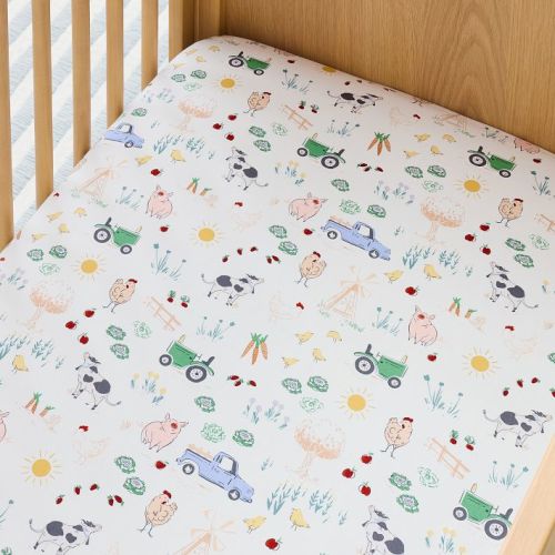 On The Farm Crib Fitted Sheet
